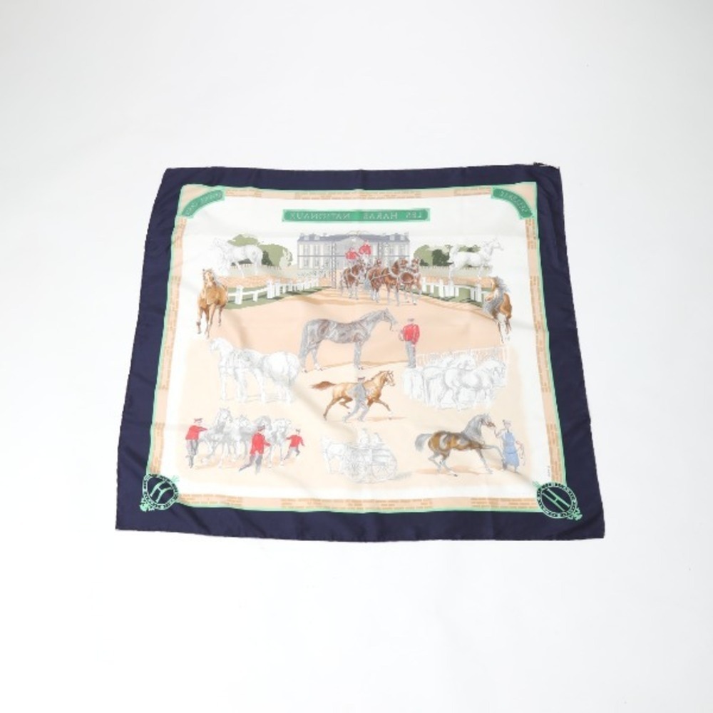 HERMES Blue Scarf - Picture 2 of 9